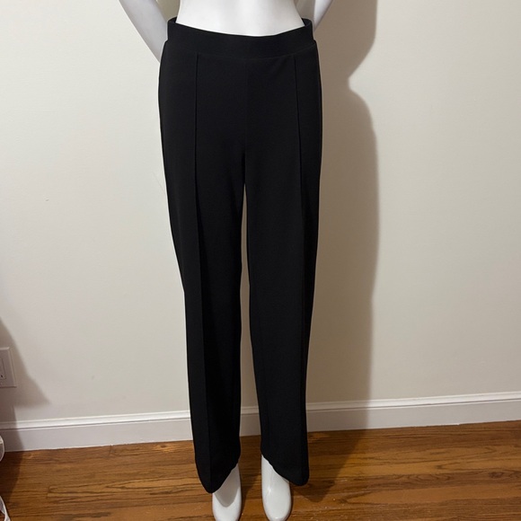 Mango Elegant Black Wide-Leg Trousers Size S - Picture 2 of 13